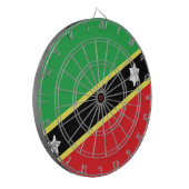 St. Kitts und Nevis Dartscheibe (Vorderseite Links)