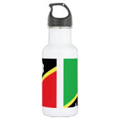 St. Kitts und Nevis Edelstahlflasche (Rückseite)