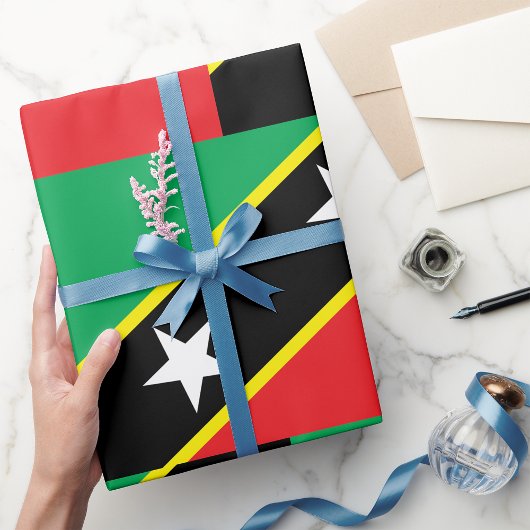 St. Kitts und Nevis Flag Geschenkpapier