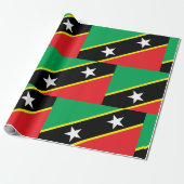St. Kitts und Nevis Flag Geschenkpapier (Ungerollt)