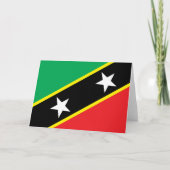 St. Kitts und Nevis Flag Karte (Vorderseite)