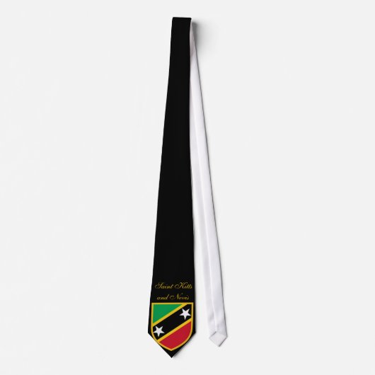 St. Kitts und Nevis Flag Neck Tie Krawatte (Vorderseite)