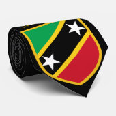 St. Kitts und Nevis Flag Neck Tie Krawatte (Gerollt)