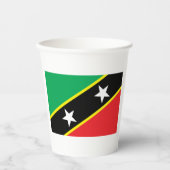 St. Kitts und Nevis Flag Pappbecher (Vorderseite)