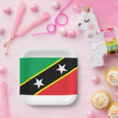 St. Kitts und Nevis Flag Pappteller (Party)