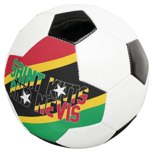 St. Kitts und Nevis Flag Patriotic Fußball (Dreiviertel)