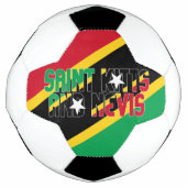 St. Kitts und Nevis Flag Patriotic Fußball (Vorderseite)