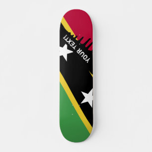St. Kitts und Nevis Flag Skateboard