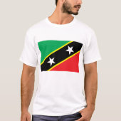 St. Kitts und Nevis Flag T-Shirt (Vorderseite)