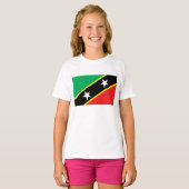 St. Kitts und Nevis Flag T-Shirt (Vorne ganz)