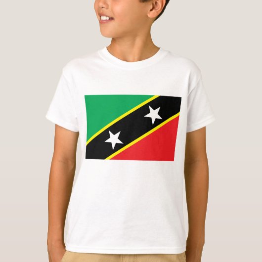 St. Kitts und Nevis Flag T-Shirt (Vorderseite)