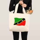 St. Kitts und Nevis Flag Tote Bag Jumbo Stoffbeutel (Vorderseite (Produkt))