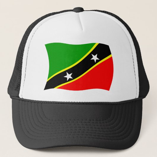 St. Kitts und Nevis-Flag Truckerkappe (Vorderseite)