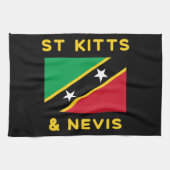 St. Kitts und Nevis Flag Unabhängigkeit Karibik Geschirrtuch (Horizontal)
