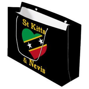 St. Kitts und Nevis Flag Unabhängigkeit Karibik Große Geschenktüte