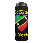 St. Kitts und Nevis Flag Unabhängigkeit Karibik Thermosbecher (Vorderseite)
