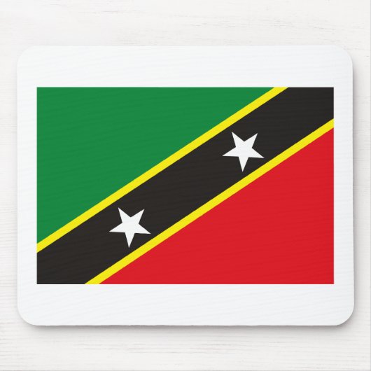 St. Kitts und Nevis-Flagge Mousepad (Vorne)