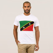 St. Kitts und Nevis-Flagge T-Shirt (Vorne ganz)