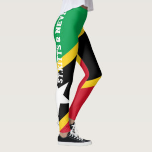 St.Kitts und Nevis-Flaggen-Leggings Leggings