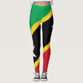 St.Kitts und Nevis-Flaggen-Leggings Leggings (Vorderseite)
