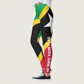 St.Kitts und Nevis-Flaggen-Leggings Leggings (Links)