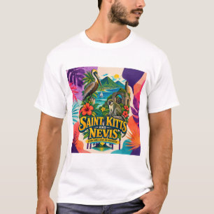 St. Kitts und Nevis Gute Vibes haben eine Adresse T-Shirt