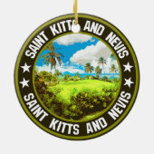 St. Kitts und Nevis Keramik Ornament (Hinten)