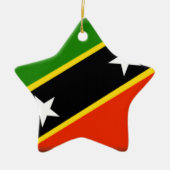 St. Kitts und Nevis Keramik Ornament (Vorne)