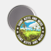 St. Kitts und Nevis Magnet (Vorderseite/Rückseite)