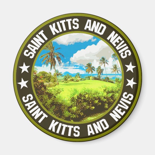 St. Kitts und Nevis Magnet (Vorne)