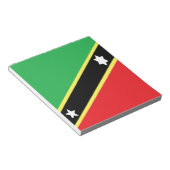 St. Kitts und Nevis Notizblock (angewinkelt)