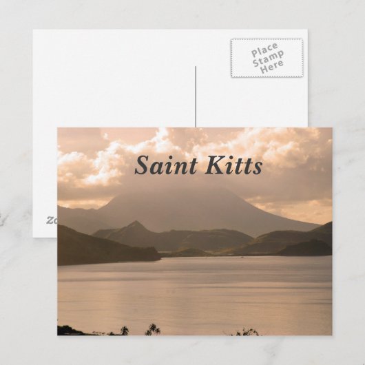 St. Kitts und Nevis Postkarte (Vorne/Hinten)