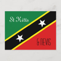 St Kitts und Nevis Postkarte