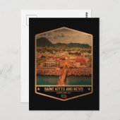 St. Kitts und Nevis Postkarte (Vorne/Hinten)