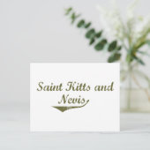 St. Kitts und Nevis Revolution Style Postkarte (Stehend Vorderseite)