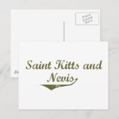 St. Kitts und Nevis Revolution Style Postkarte (Vorne/Hinten)