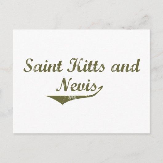St. Kitts und Nevis Revolution Style Postkarte (Vorderseite)