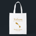 St. Kitts und Nevis Wedding Welcome Bag, Gold Tasc Wiederverwendbare Einkaufstasche<br><div class="desc">Hochzeitswochenende Begrüßungsgeschenktasche für Gäste aus der Stadt zu Ihrer Hochzeit,  mit dem Bild von St. Kitts und Nevis,  mit Herz können Sie an der genauen Lage platzieren. Fülle die Tasche mit deinen Lieblingsgoodies.</div>