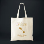 St. Kitts und Nevis Wedding Welcome Bag, Gold Tragetasche<br><div class="desc">Hochzeitswochenende Begrüßungsgeschenktasche für Gäste aus der Stadt zu Ihrer Hochzeit,  mit dem Bild von St. Kitts und Nevis,  mit Herz können Sie an der genauen Lage platzieren. Fülle die Tasche mit deinen Lieblingsgoodies.</div>