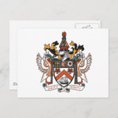 St. Kitts Wappen Postkarte (Vorne/Hinten)