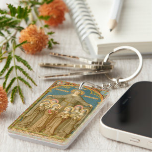 St. Klara von Assisi & Nonnen (SAU 27) Schlüsselanhänger