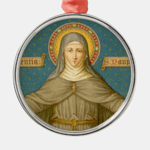 St. Klara von Assisi (SAU 27) Silbernes Ornament