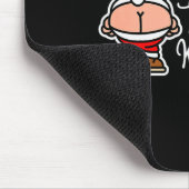 St. Knickerless Funny Mooning Santa Claus Christma Mousepad (Ecke)