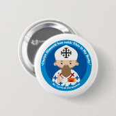 St. Kyril von Jerusalem Button (Vorne & Hinten)