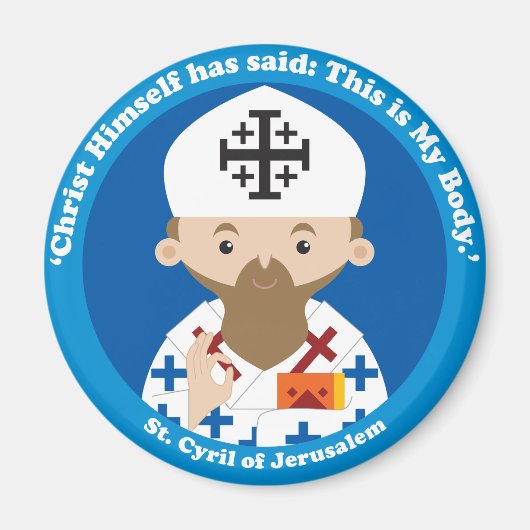 St. Kyril von Jerusalem Magnet (Vorne)