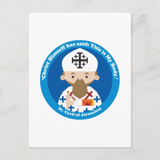 St. Kyril von Jerusalem Postkarte (Vorderseite)