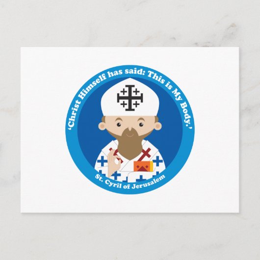 St. Kyril von Jerusalem Postkarte (Vorderseite)