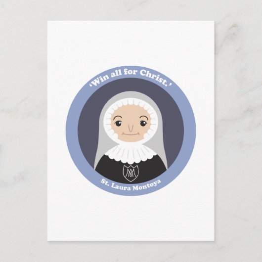 St. Laura Montoya Postkarte (Vorderseite)