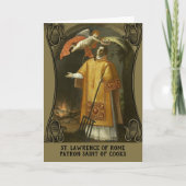St. Lawrence Boss Saint of Cooks Karte (Vorderseite)
