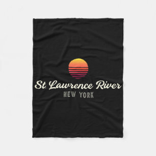 St. Lawrence Fluss New York B Angeln Jugend Fishin Fleecedecke